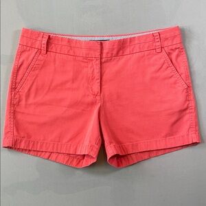 J. Crew Vibrant Coral Women's Chinos 5” Shorts Size 10